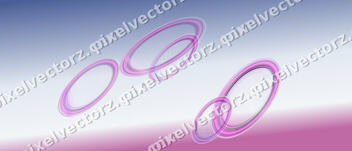 Abstract glass arc in purple and blue