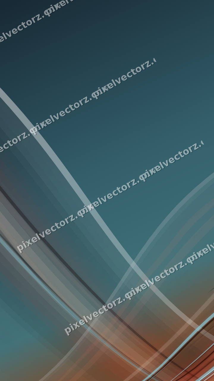 Abstract glass arc in orange and cyan