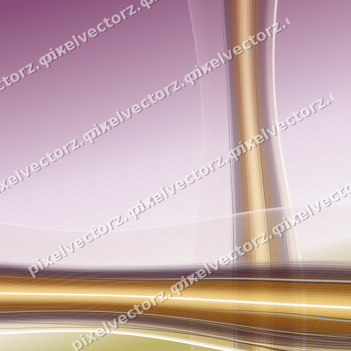 Abstract glass arc in dark magenta and amber