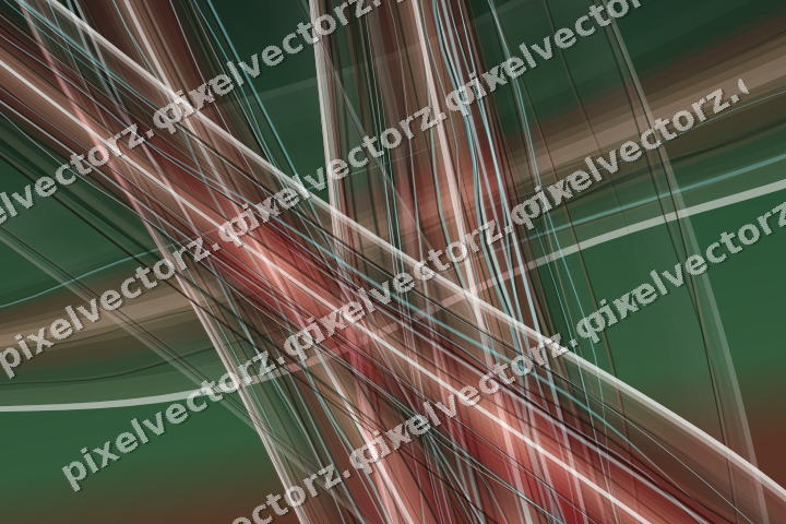 Abstract glass arc in red and dark green
