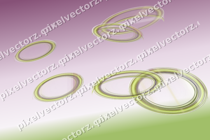 Abstract glass arc in dark magenta and lime