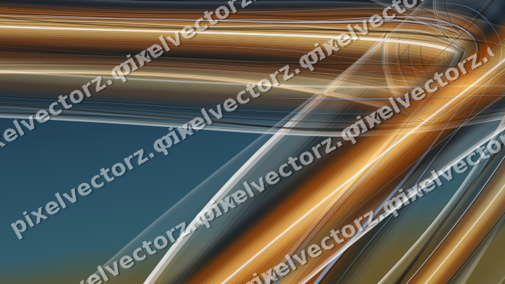 Abstract glass arc in red and orange