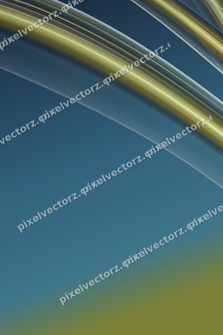 Abstract glass arc in dark amber and yellow