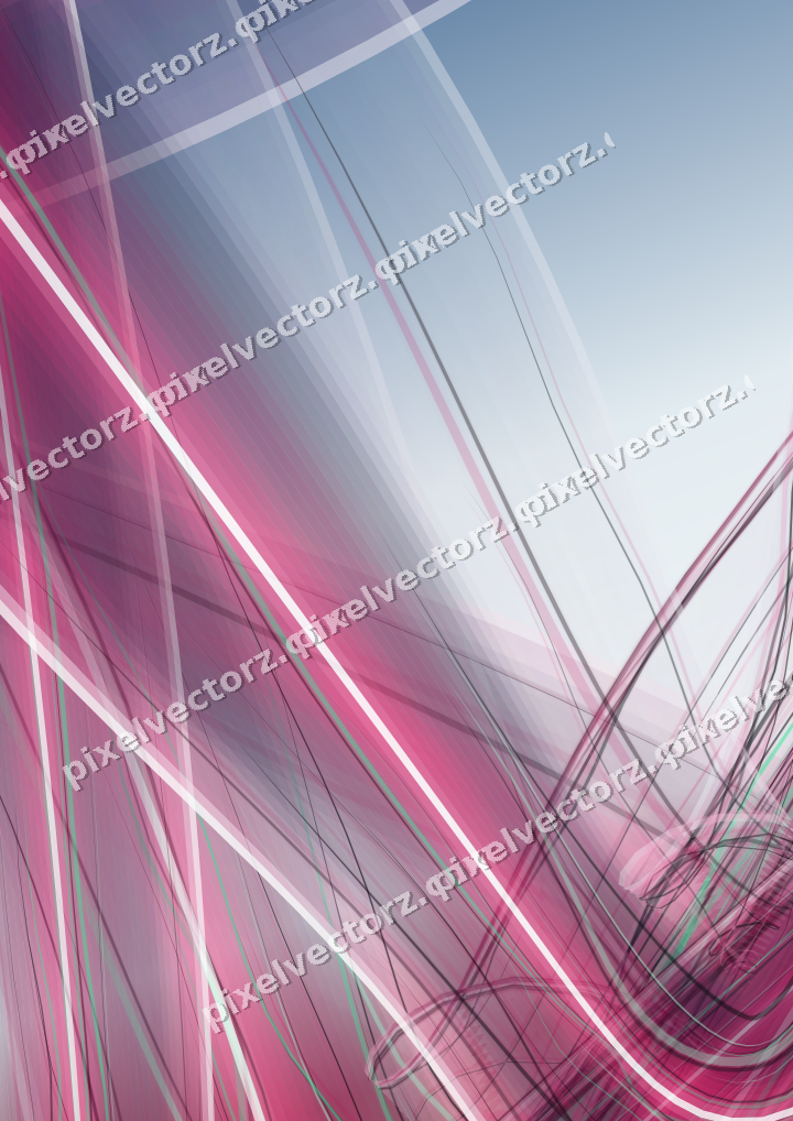 Abstract glass arc in dark pink and yellow