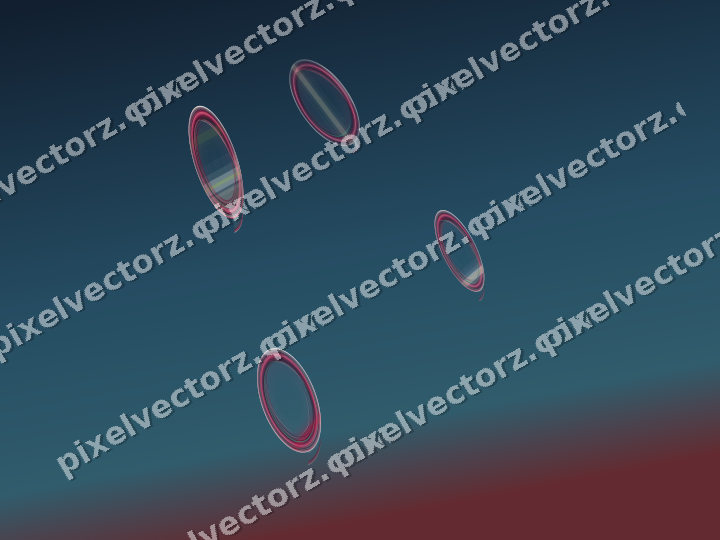 Abstract glass arc in dark lime and dark pink