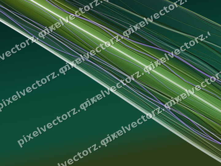Abstract glass arc in green and lime