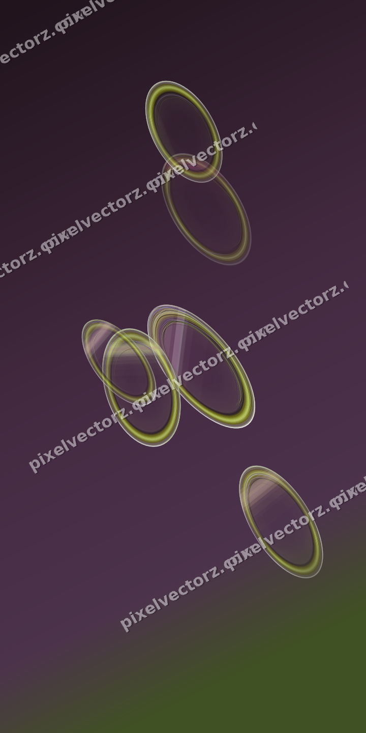 Abstract glass arc in dark magenta and lime