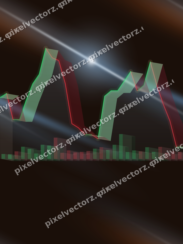 Nahtloser Neon Diagramm Hintergrund in Blau und Orange