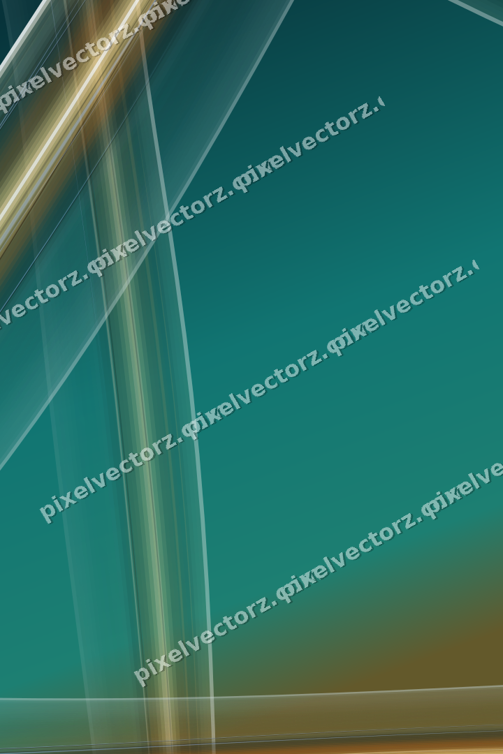 Abstract glass arc in amber and dark teal