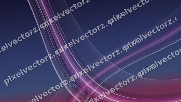 Abstract glass arc in purple and blue
