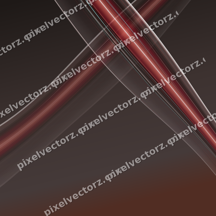 Abstract glass arc in red and pale amber