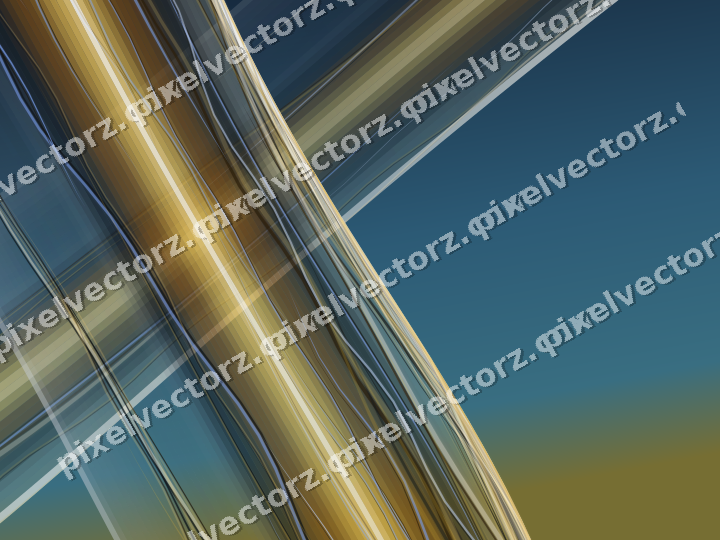 Abstract glass arc in amber and green