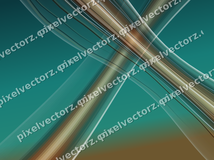 Abstract glass arc in dark teal and orange