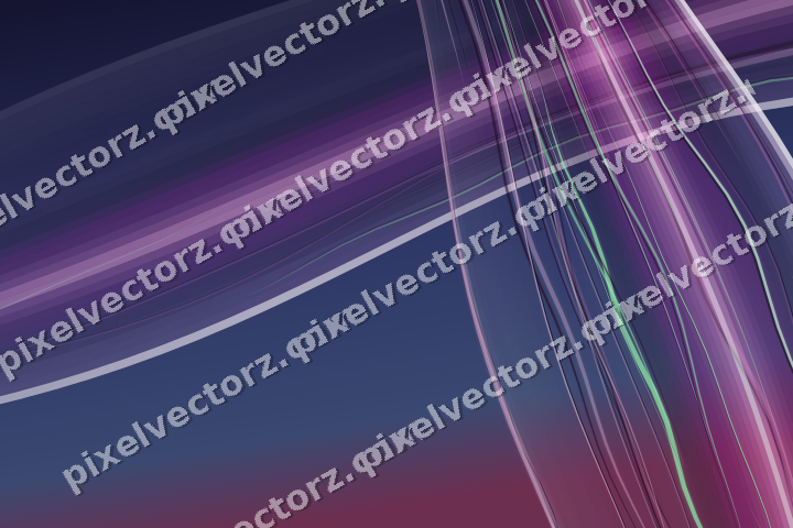 Abstract glass arc in purple and blue