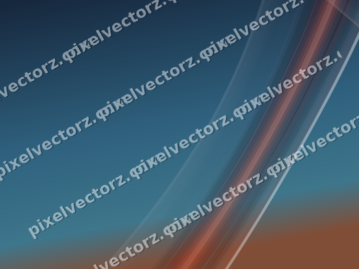 Abstract glass arc in red and orange