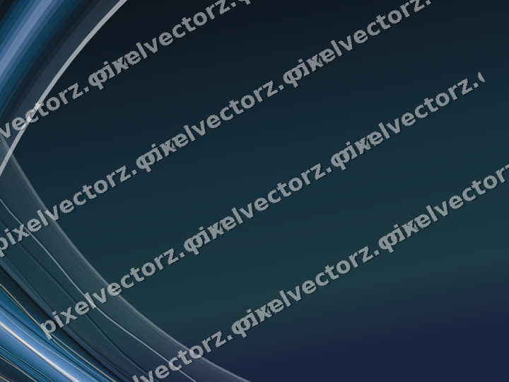 Abstract glass arc in dark blue and white