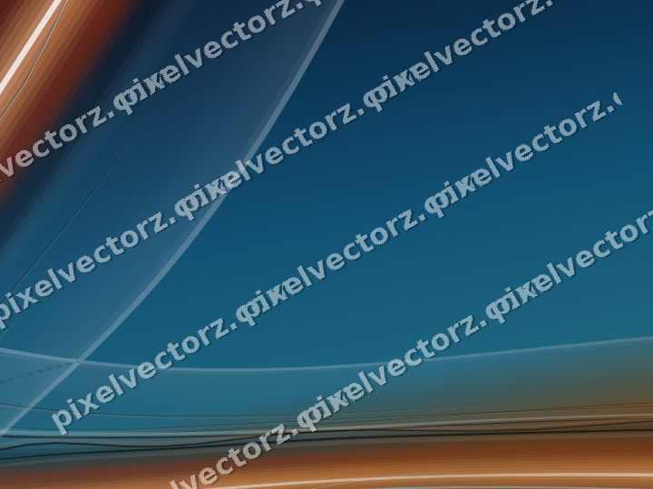Abstract glass arc in blue and red