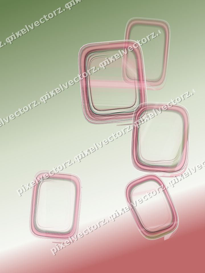 Abstract glass arc in pink and dark lime