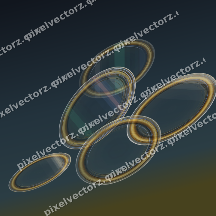 Abstract glass arc in amber and green