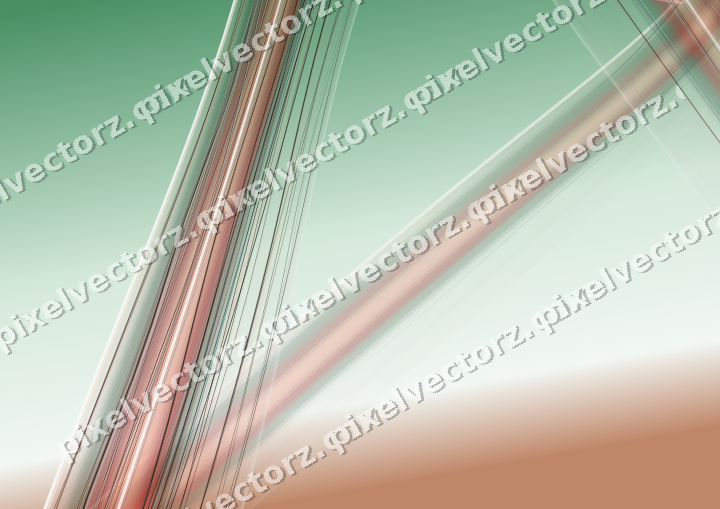 Abstract glass arc in dark green and red