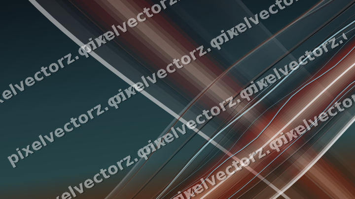 Abstract glass arc in orange and cyan