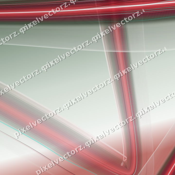 Abstract glass arc in red and pale lime