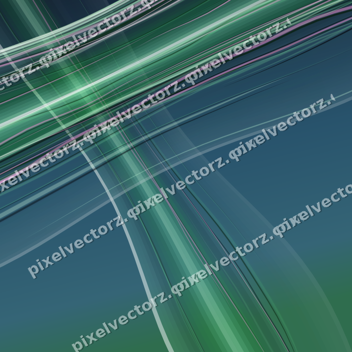 Abstract glass arc in green and teal