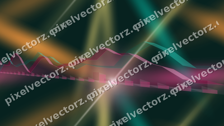 Nahtloser Neon Diagramm Hintergrund in Rosa und Orange