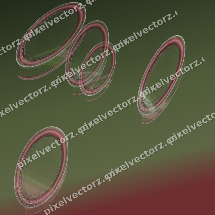 Abstract glass arc in pink and dark lime