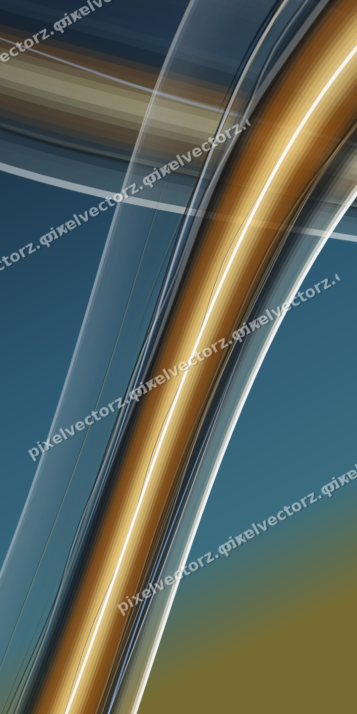 Abstract glass arc in dark pink and red