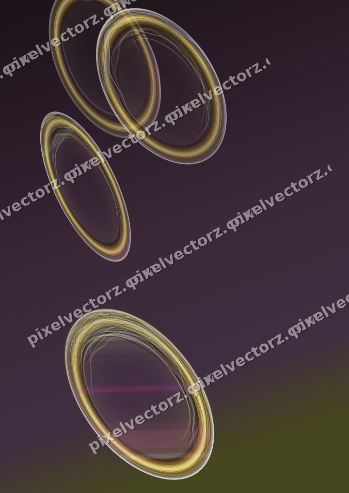 Abstract glass arc in dark magenta and lime