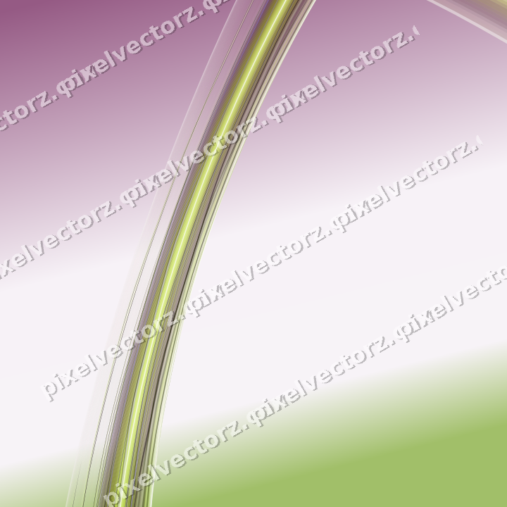 Abstract glass arc in dark magenta and lime