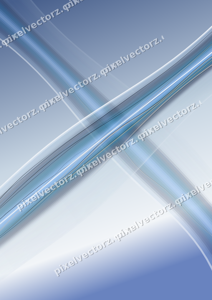 Abstract glass arc in dark blue and white