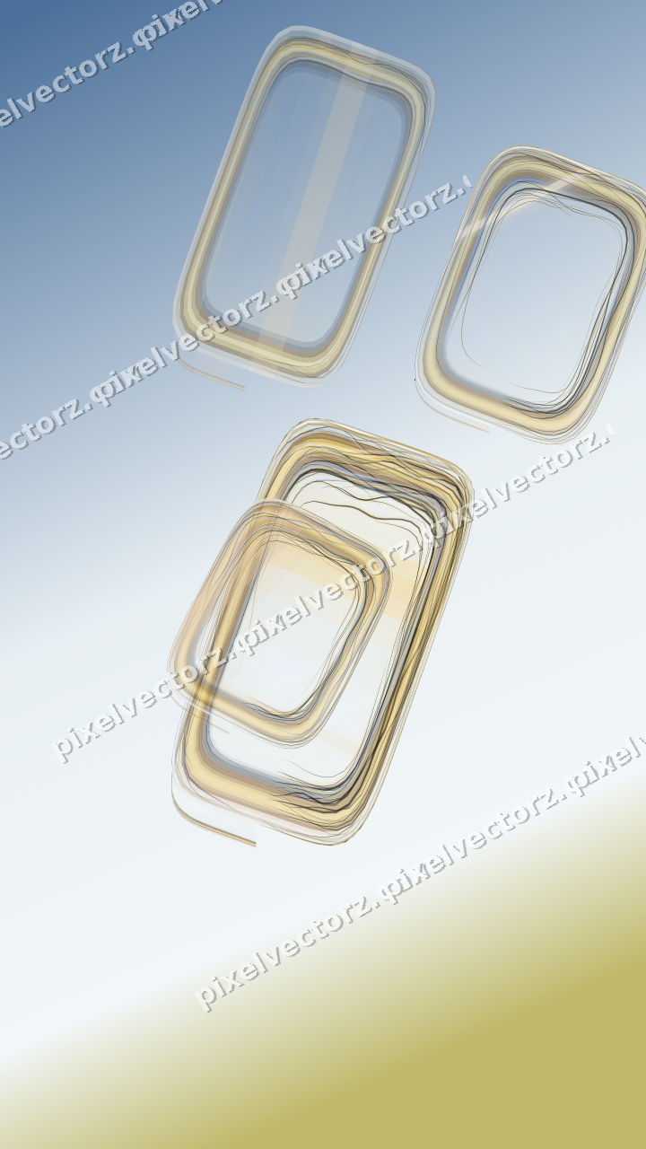 Abstract glass arc in amber and pale orange