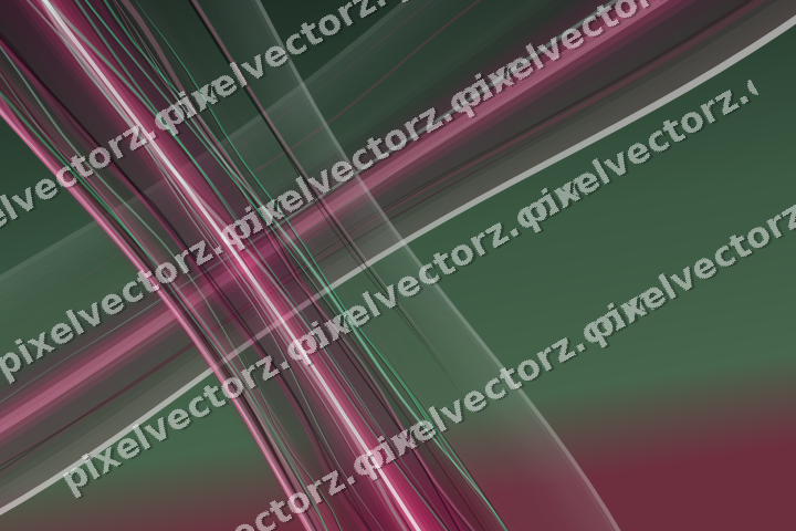Abstract glass arc in dark pink and green