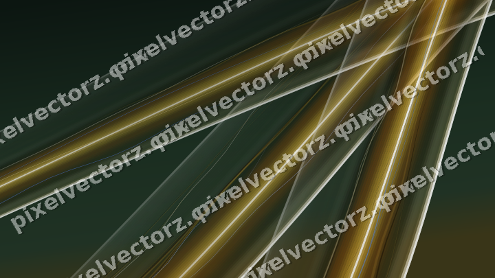 Abstract glass arc in dark green and amber