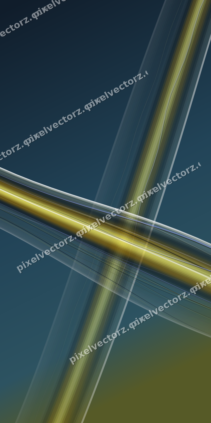 Abstract glass arc in dark amber and yellow
