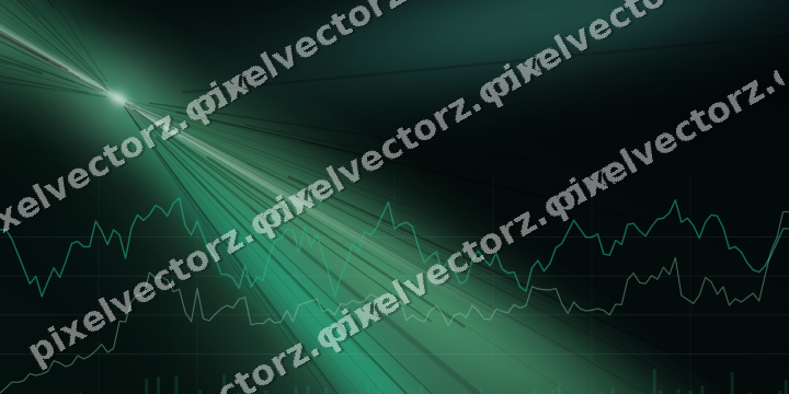 Leuchtender Neon Diagramm Hintergrund in Grün und Petrol