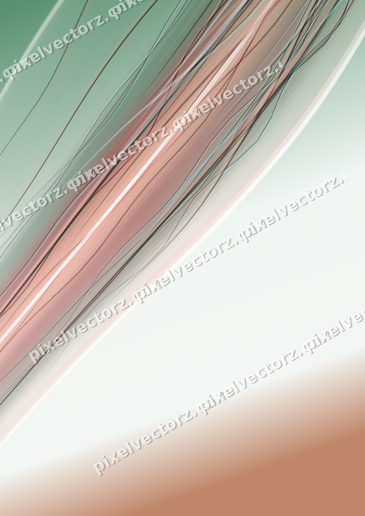 Abstract glass arc in dark green and red