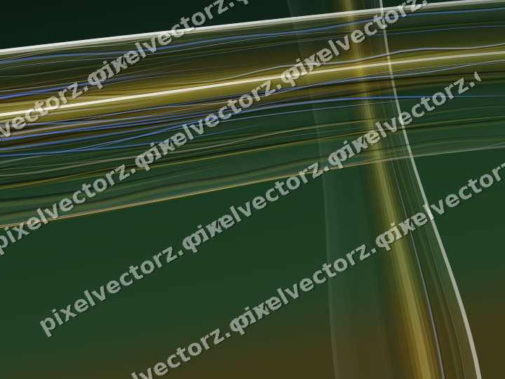 Abstract glass arc in dark green and amber