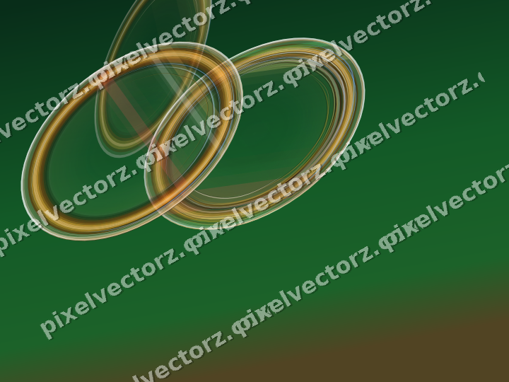 Abstract glass arc in red and orange