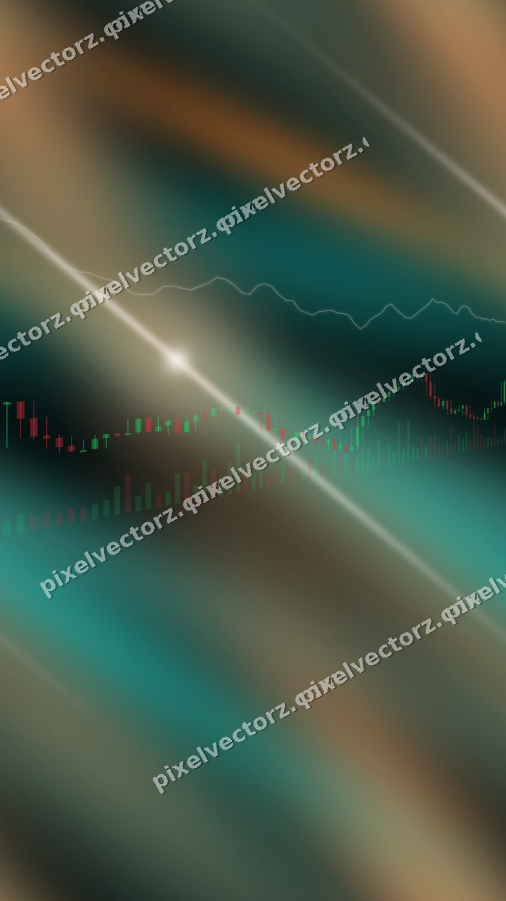 Nahtloser Neon Diagramm Hintergrund in Orange und Petrol