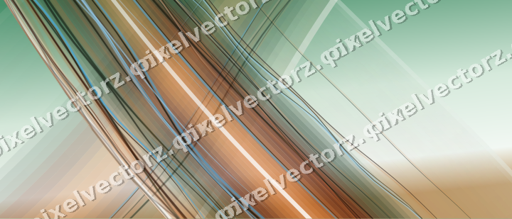 Abstract glass arc in dark green and orange