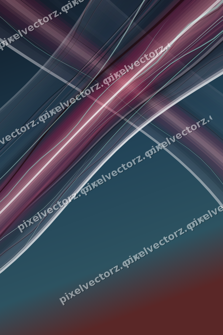 Abstract glass arc in pale pink and pale red