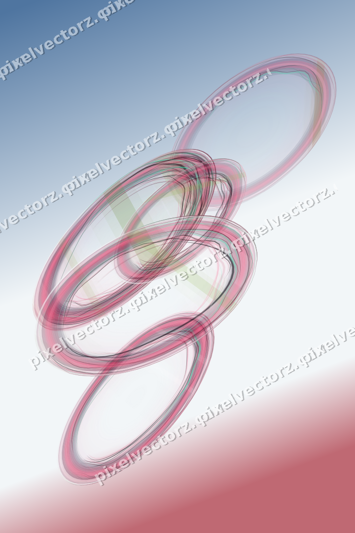 Abstract glass arc in dark lime and dark pink
