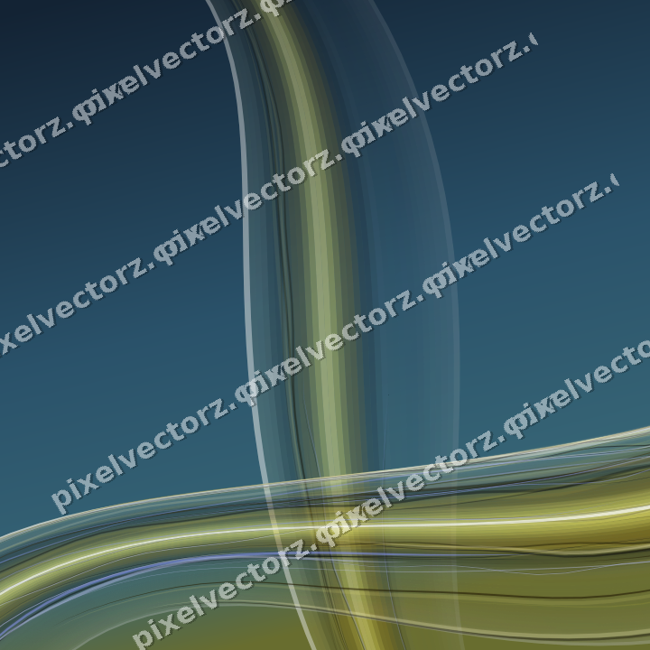 Abstract glass arc in dark amber and yellow