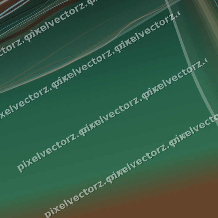 Abstract glass arc in dark green and orange