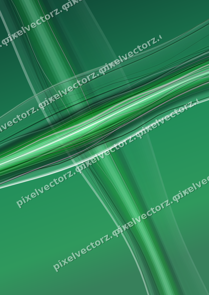 Abstract glass arc in green and teal