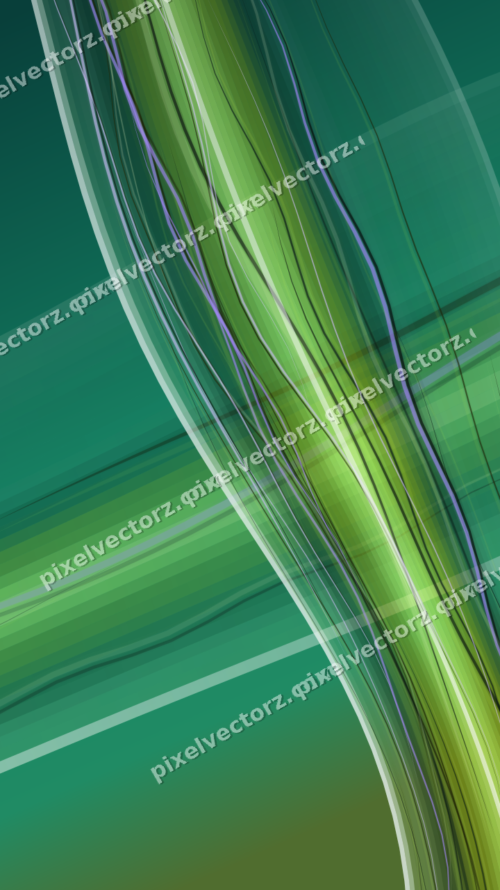 Abstract glass arc in green and lime
