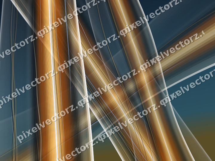 Abstract glass arc in red and orange
